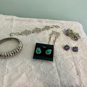 Vintage Silver tone Jewelry lot